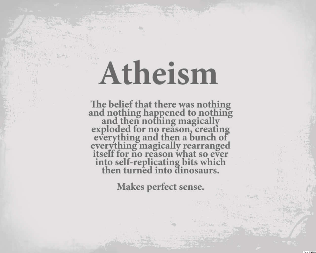 Atheismuszitat Von Sarah Saunders Wallpaper
