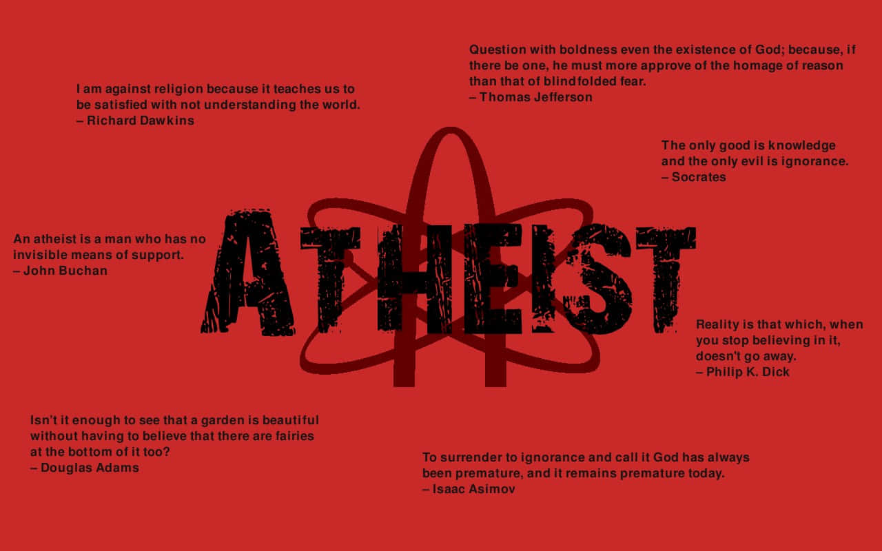 atheist quote wallpaper