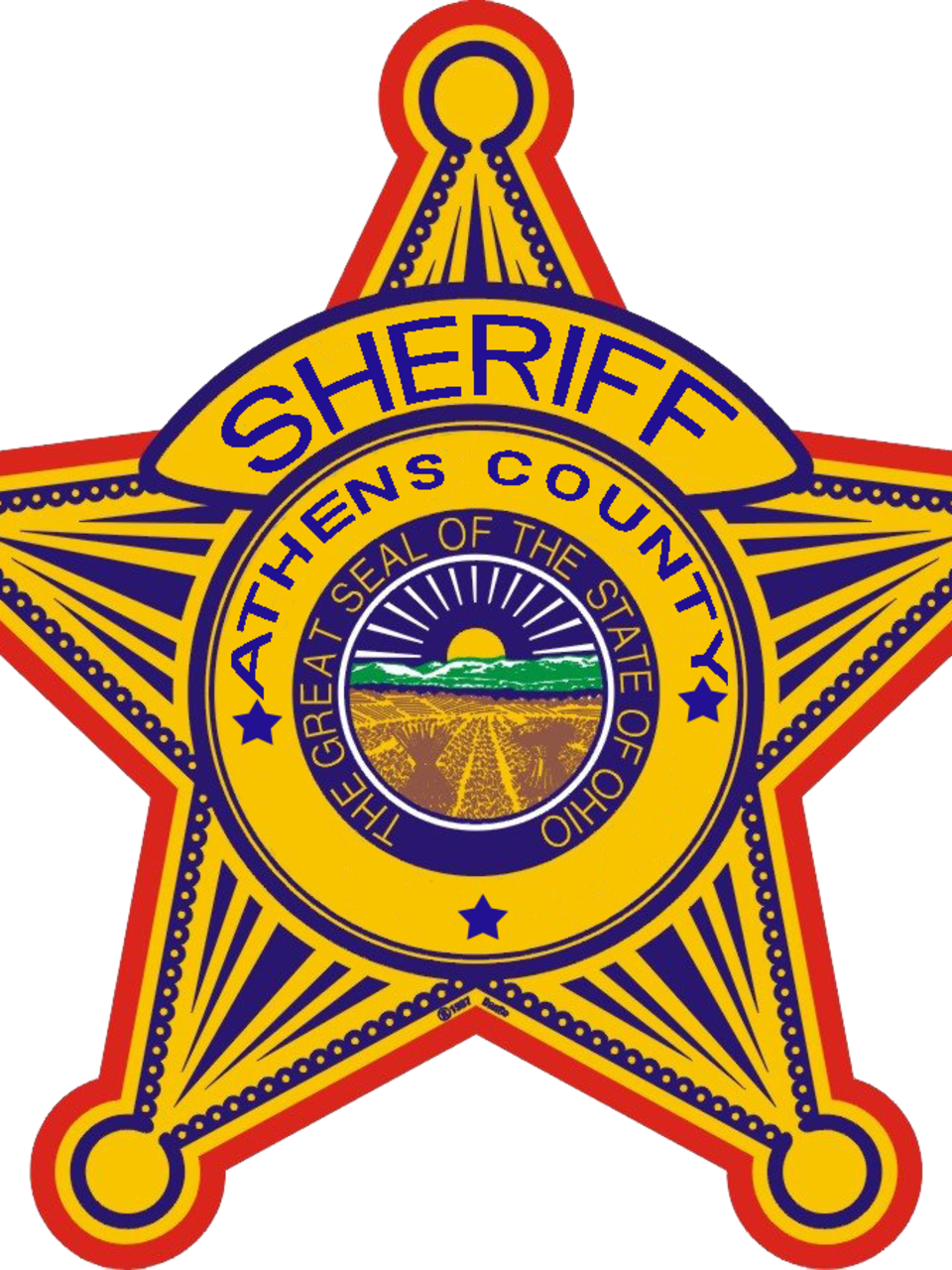 Athens County Sheriff Badge PNG