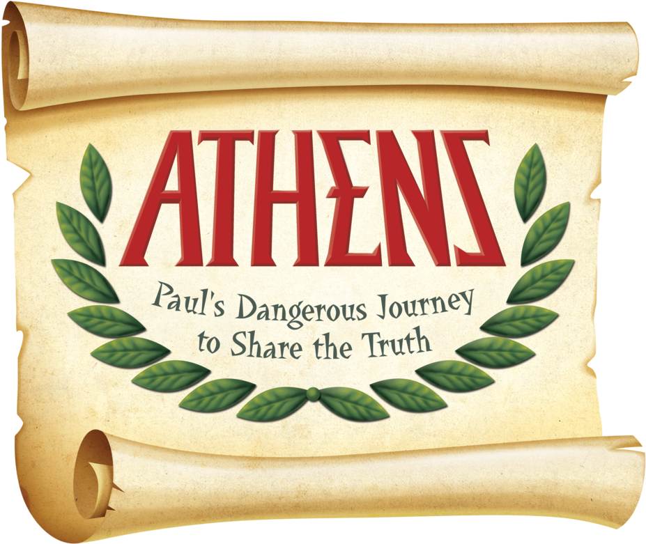 Athens Pauls Journey Scroll PNG