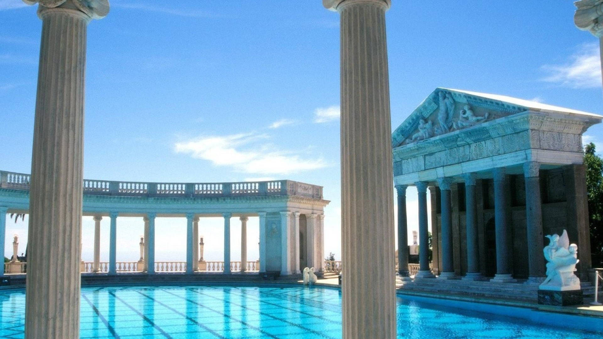 Athenswelt Griechenland Pool Wallpaper