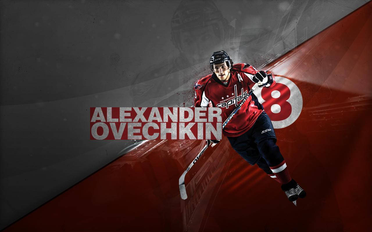 Athlete Alex Ovechkin Number 8 Fan Art Wallpaper