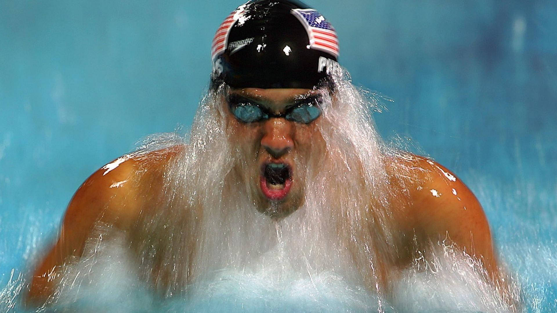 Atleta Michael Phelps Papel de Parede
