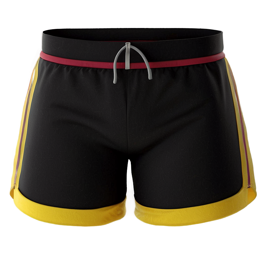 Athletic Black Shorts Png 06132024 PNG