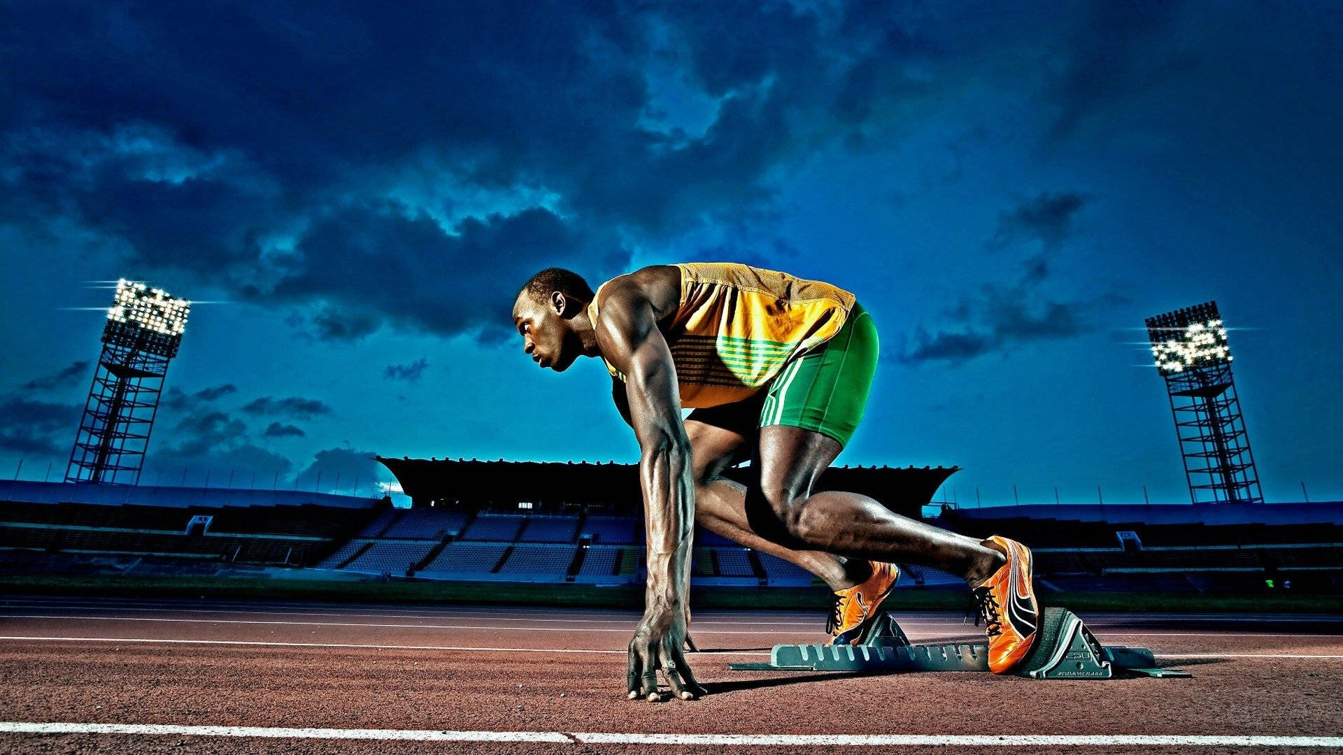 Athletic Sprinter Usain Bolt Wallpaper