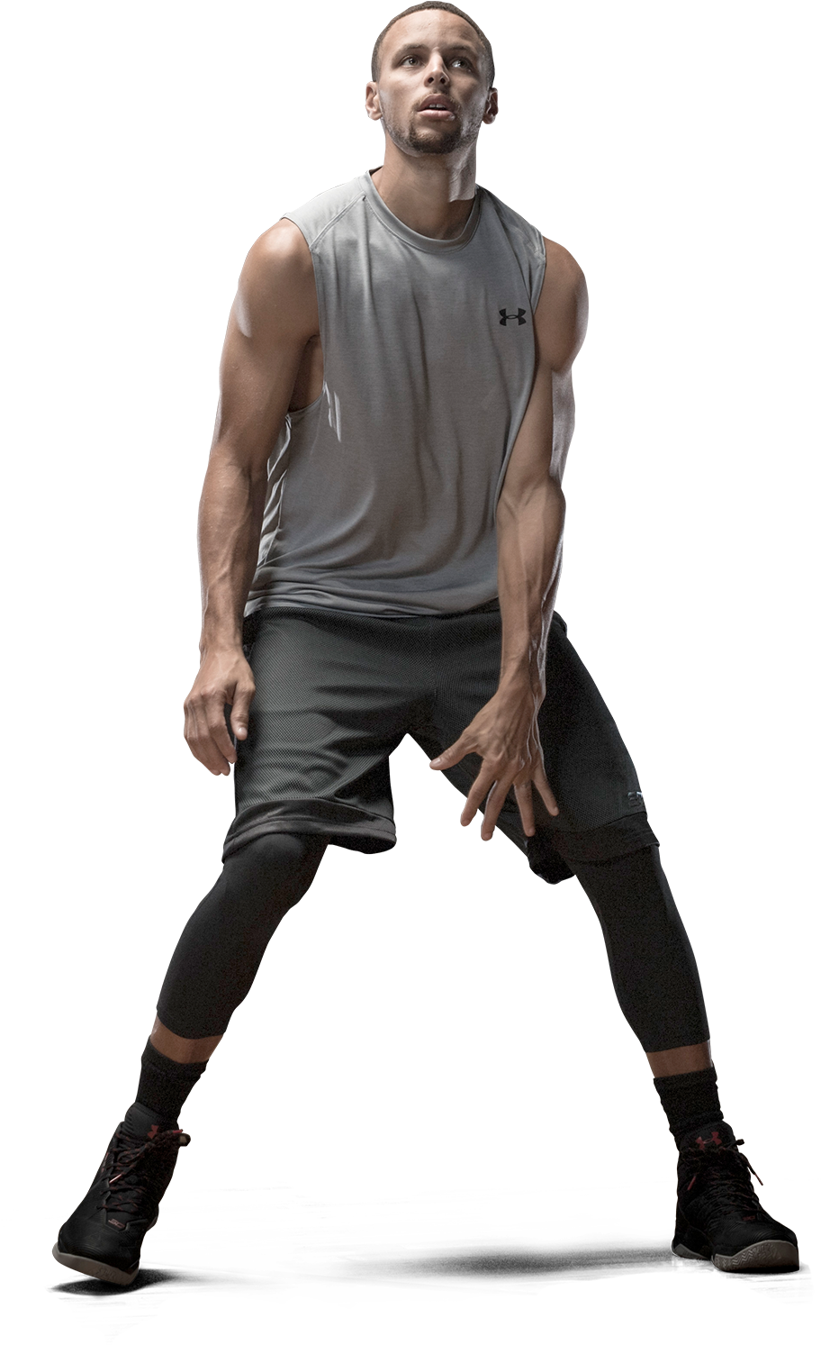 Athletic Stance Basketball Player PNG