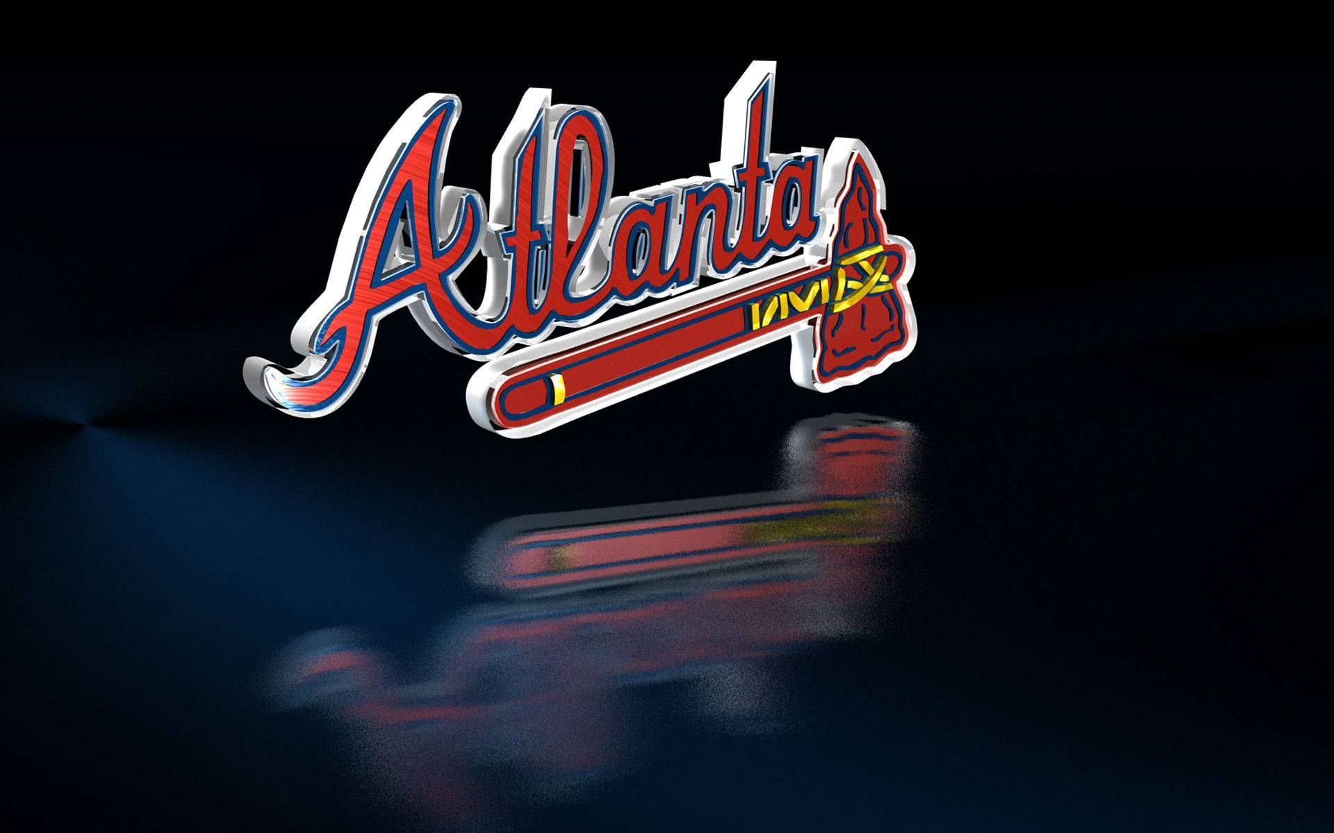 Atlanta Braves 3D Logo Wallpaper
