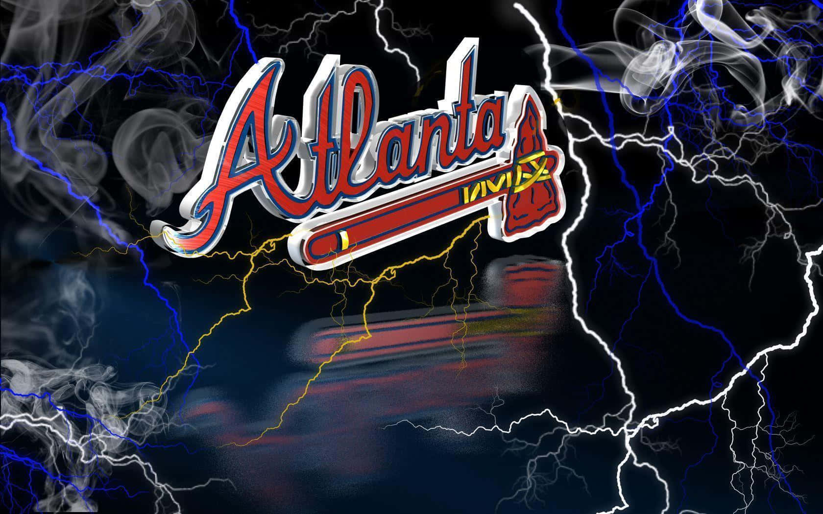 Enbred Skärmbildsvy Av Atlanta Braves Fans Och Planen Wallpaper