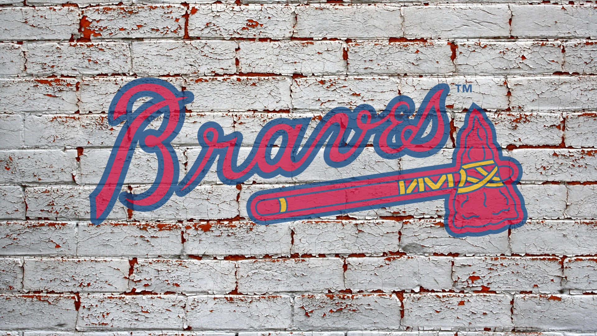 Zeigedeine Unterstützung Für Die Atlanta Braves Mit Diesem Individuellen Desktop-hintergrundbild! Wallpaper