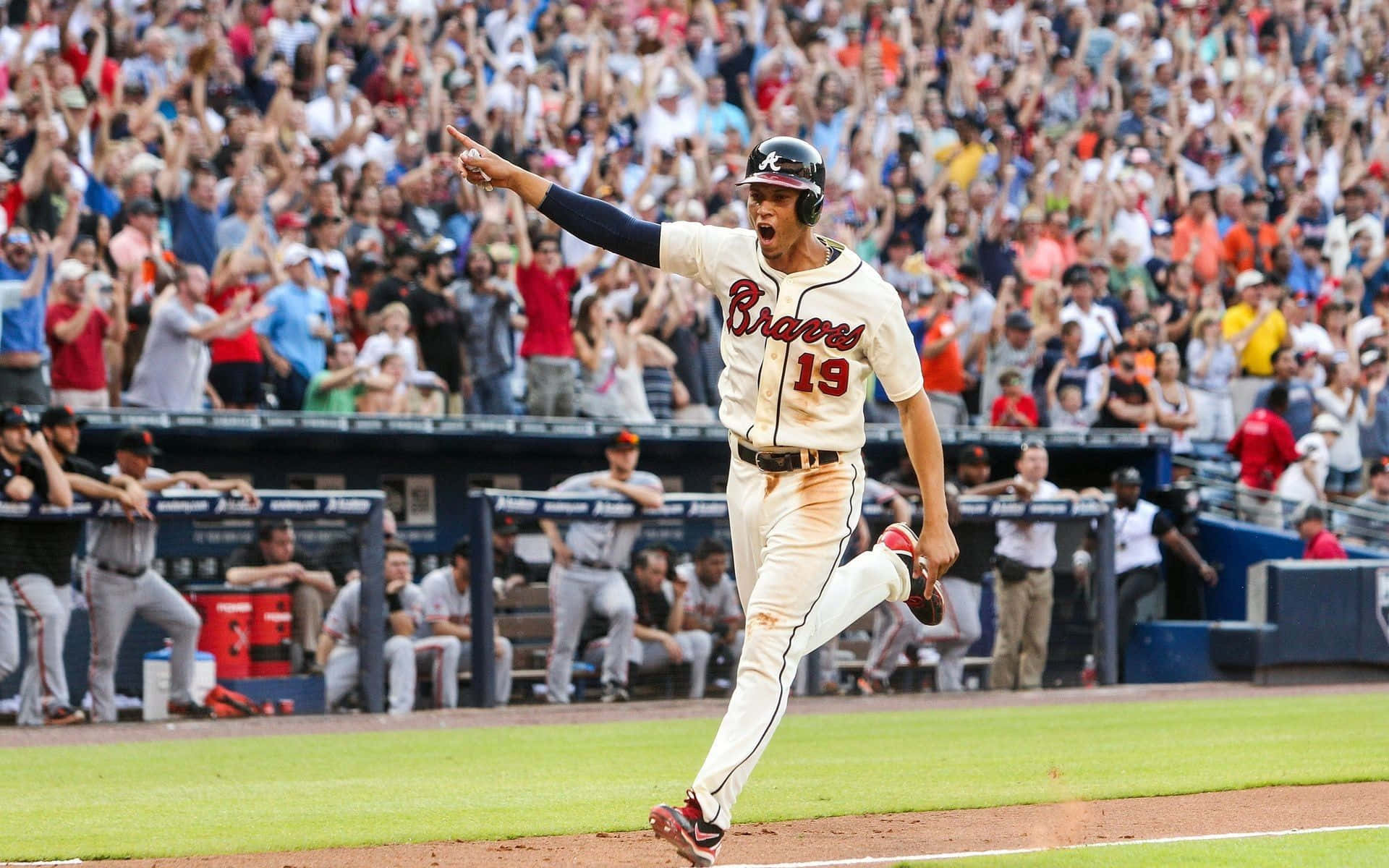 Rise Up to Victory with the Atlanta Braves Wallpaper