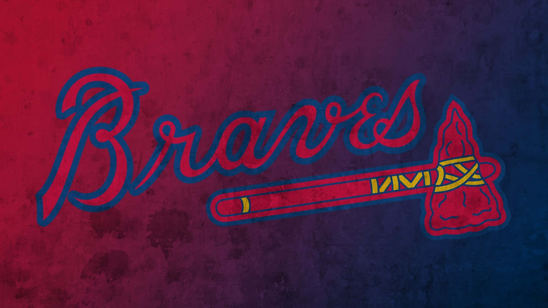 Download A fan of the Atlanta Braves shows off their spirit with