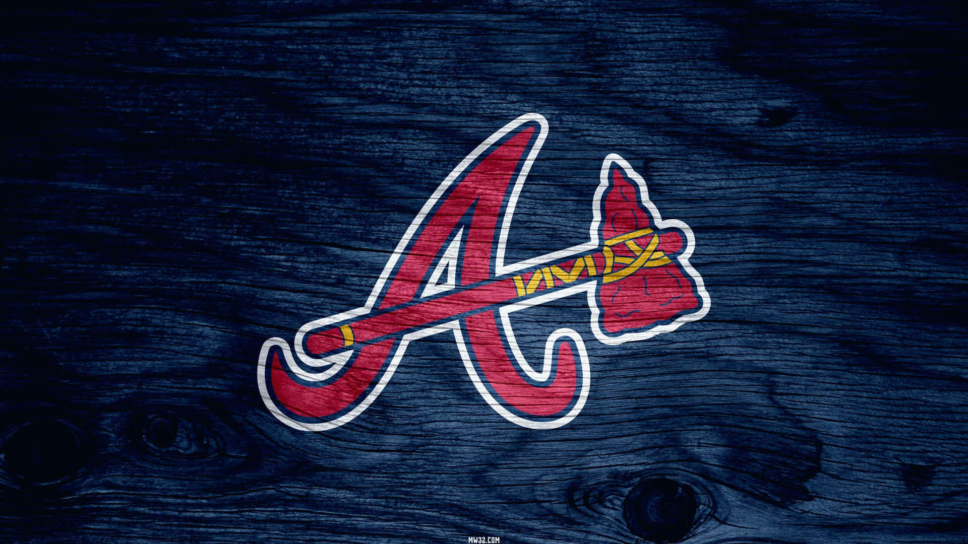 Feiereeinen Home Run Mit Den Atlanta Braves Wallpaper