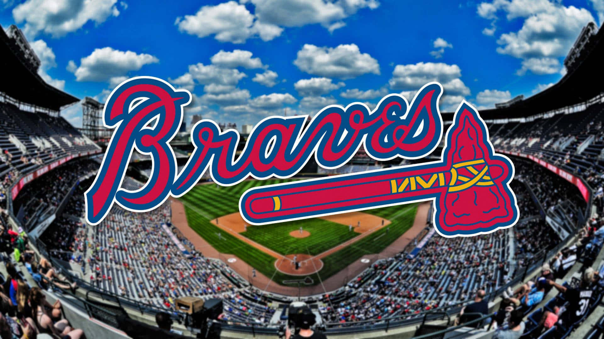 Celebrate the Atlanta Braves with this hd wallpaper Wallpaper