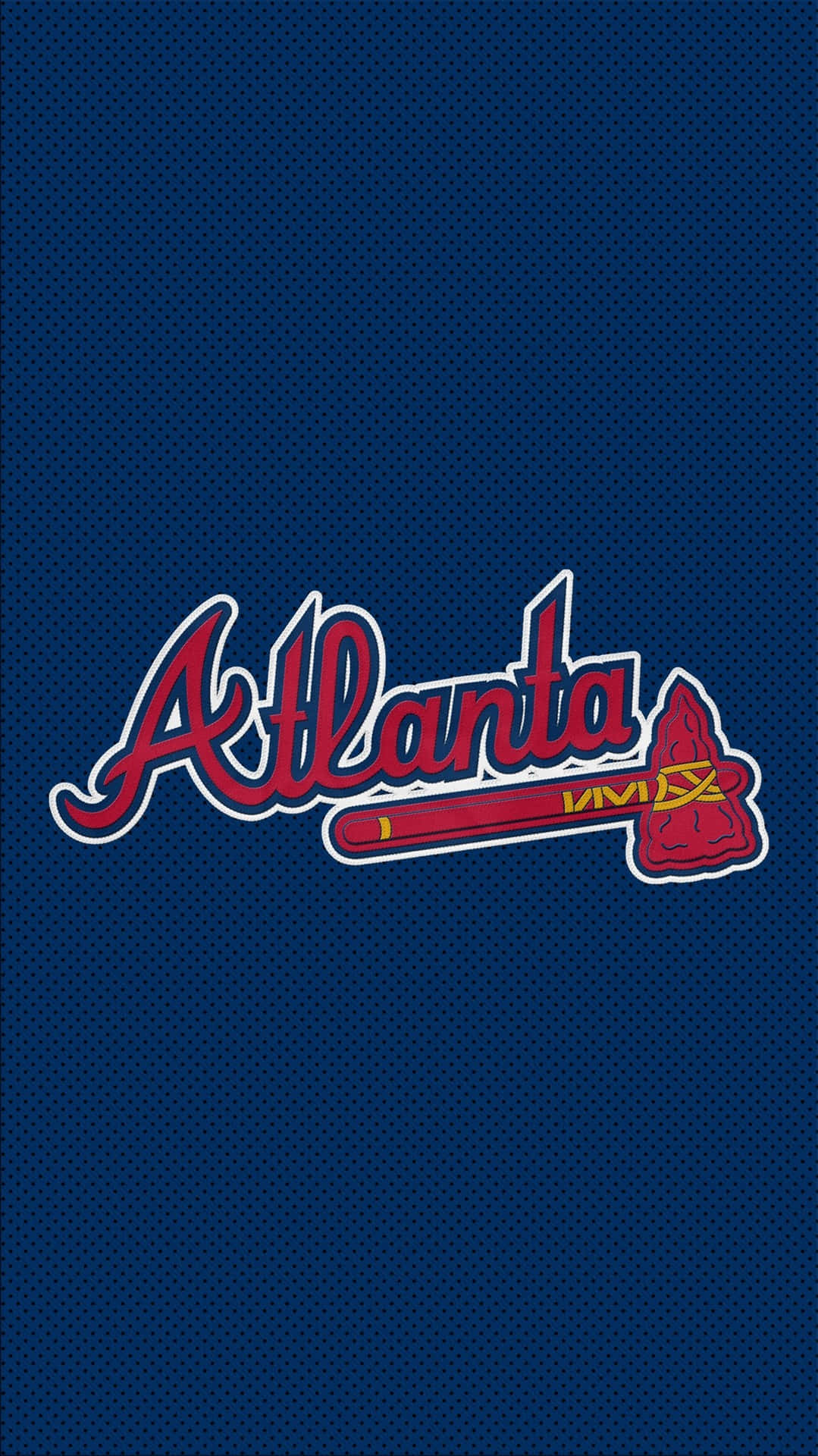 ¡elwallpaper Oficial De Los Atlanta Braves Para Iphone! #gobraves Fondo de pantalla