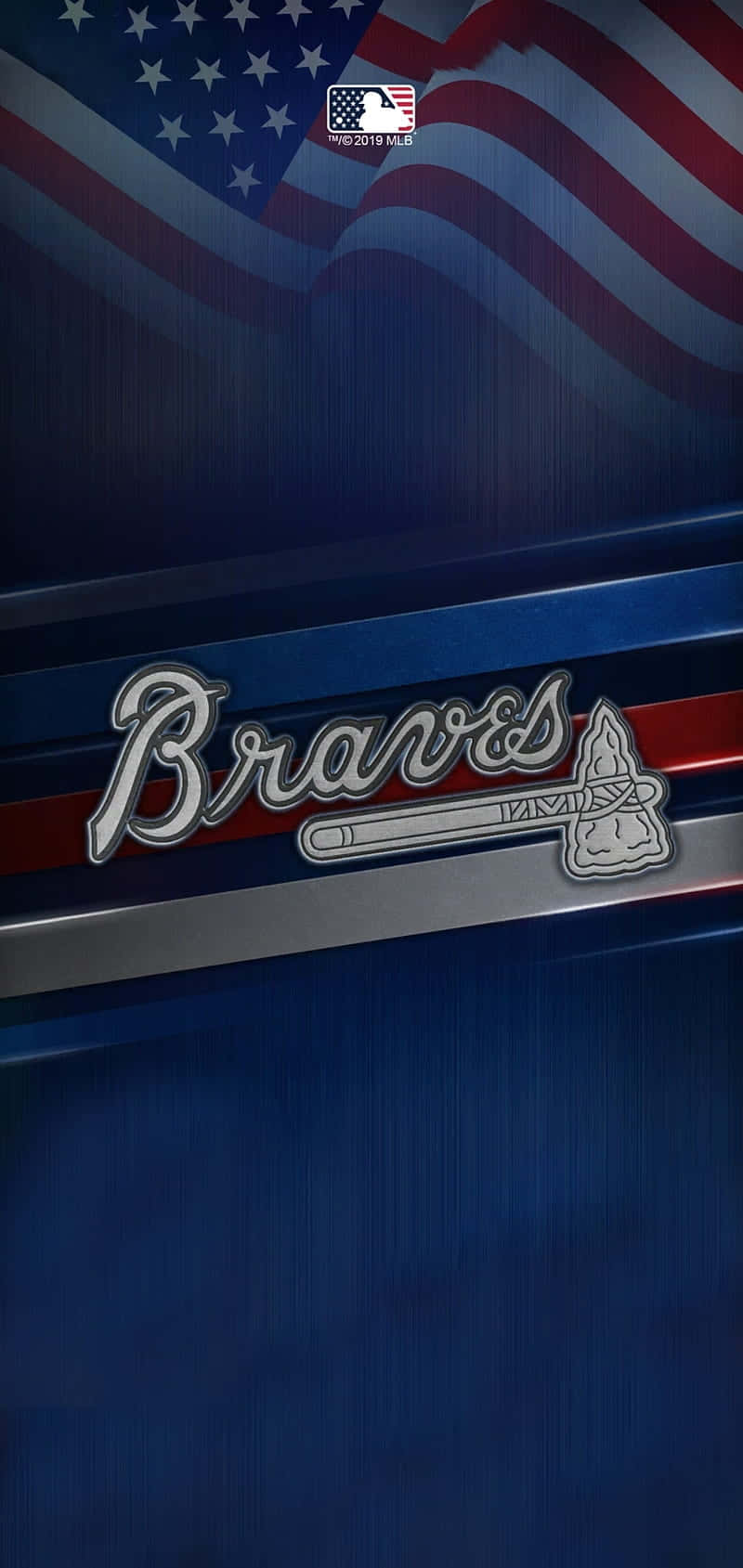 Disfrutadel Béisbol De Los Atlanta Braves Con Tu Iphone Fondo de pantalla