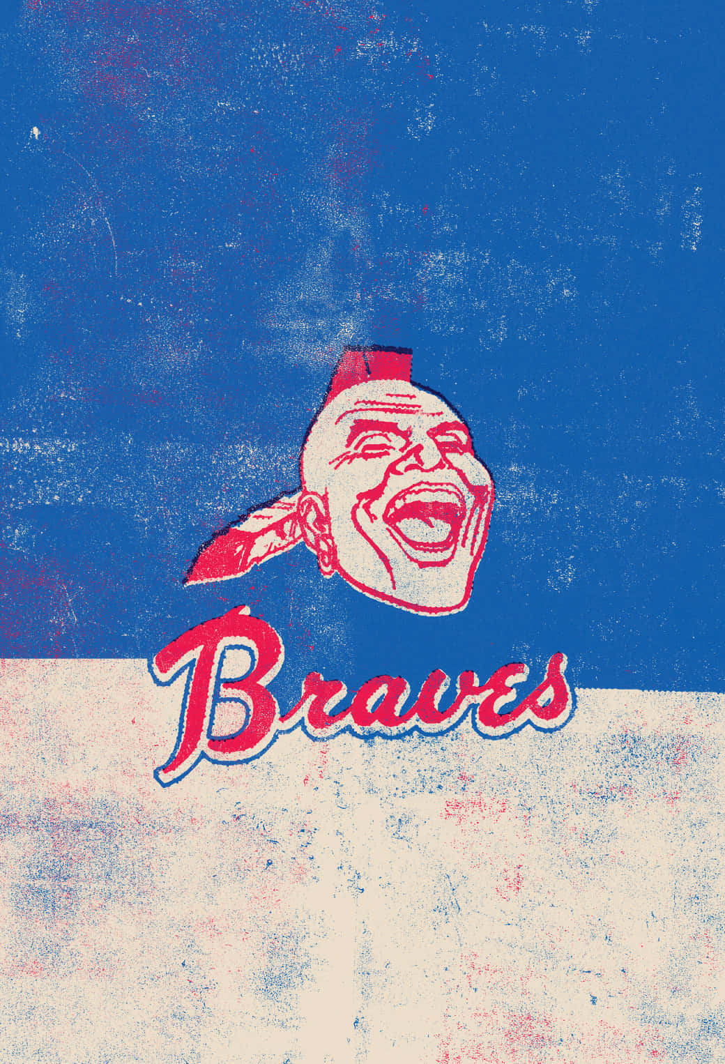 Show your love for the Atlanta Braves every day with this hip iPhone wallpaper. Wallpaper