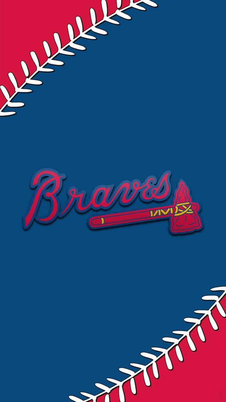 Visaupp Dina Atlanta Braves Och Din Iphone På Ett Stilfullt Sätt! Wallpaper