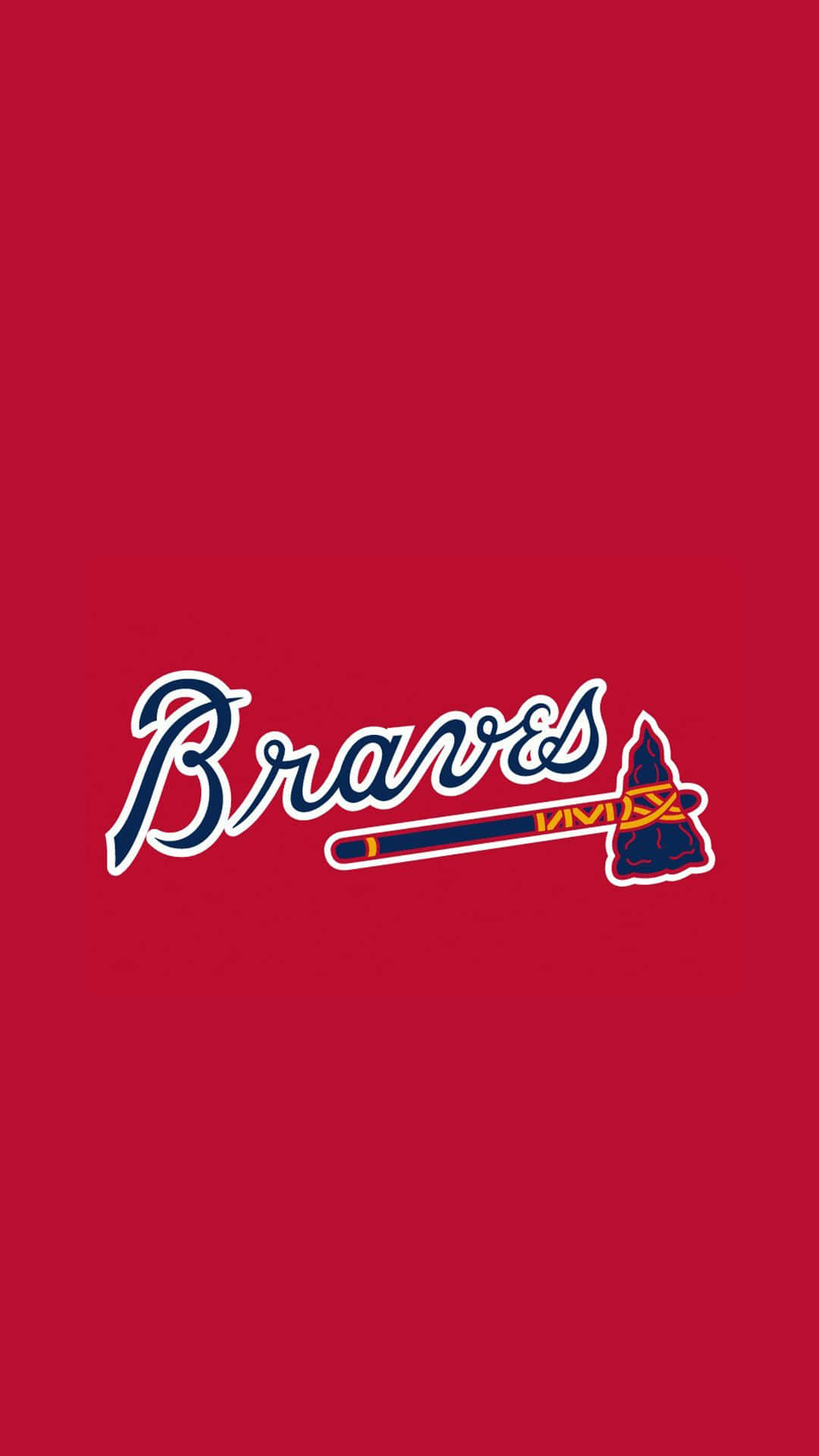 Apoyaa Tu Equipo Con Un Fondo De Pantalla Oficial De Los Atlanta Braves Para Iphone. Fondo de pantalla