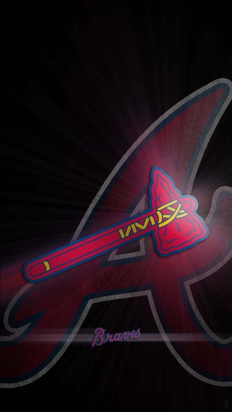 "Make the Atlanta Braves your favorite team with this awesome Braves iPhone wallpaper!" Wallpaper