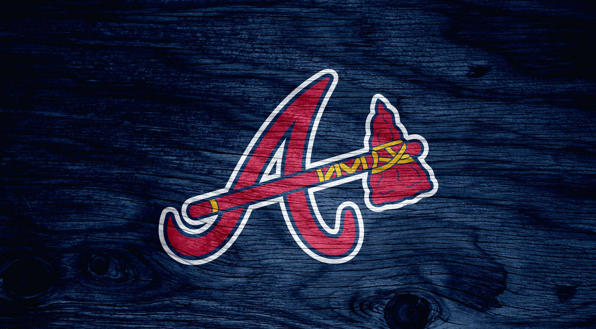 Atlanta Braves On Timber Wallpaper