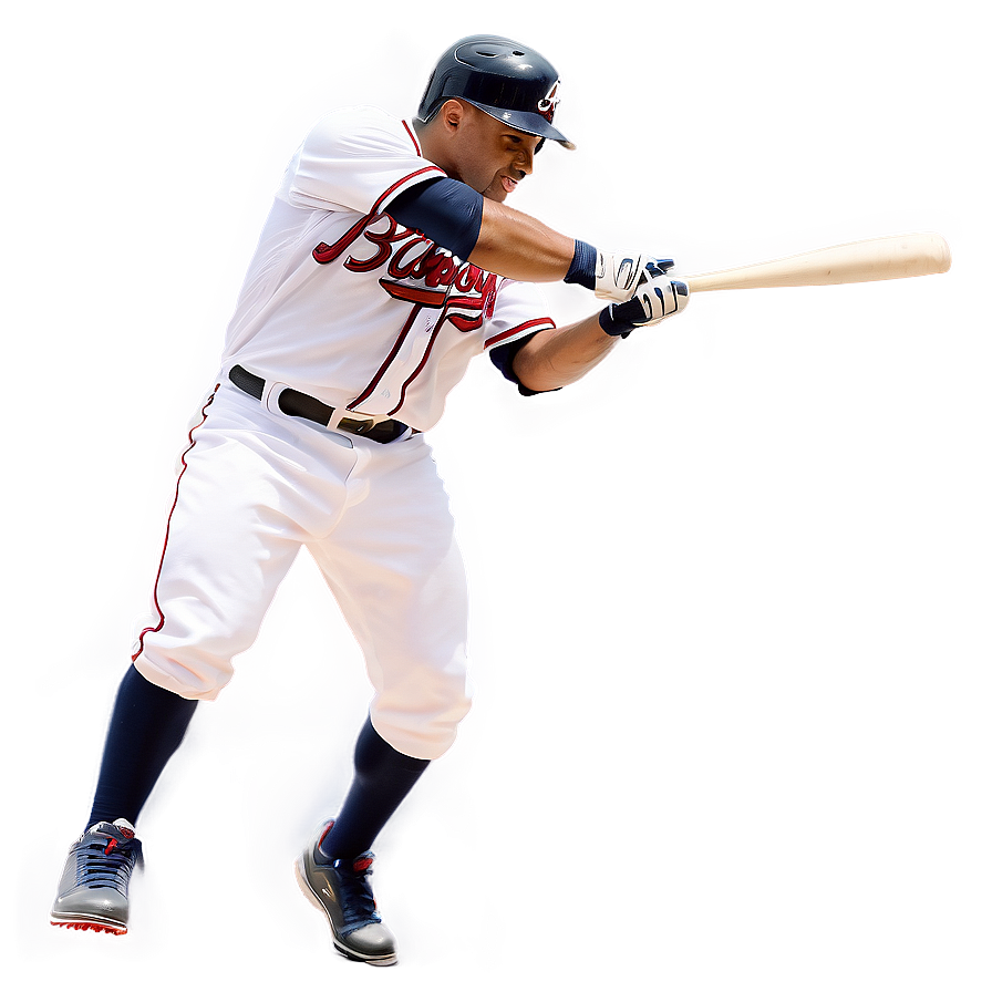 Download Atlanta Braves Player Batting Png Eni87 | Wallpapers.com