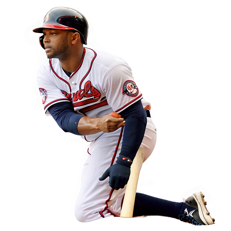 Download Atlanta Braves Player Batting Png Eqh61 | Wallpapers.com