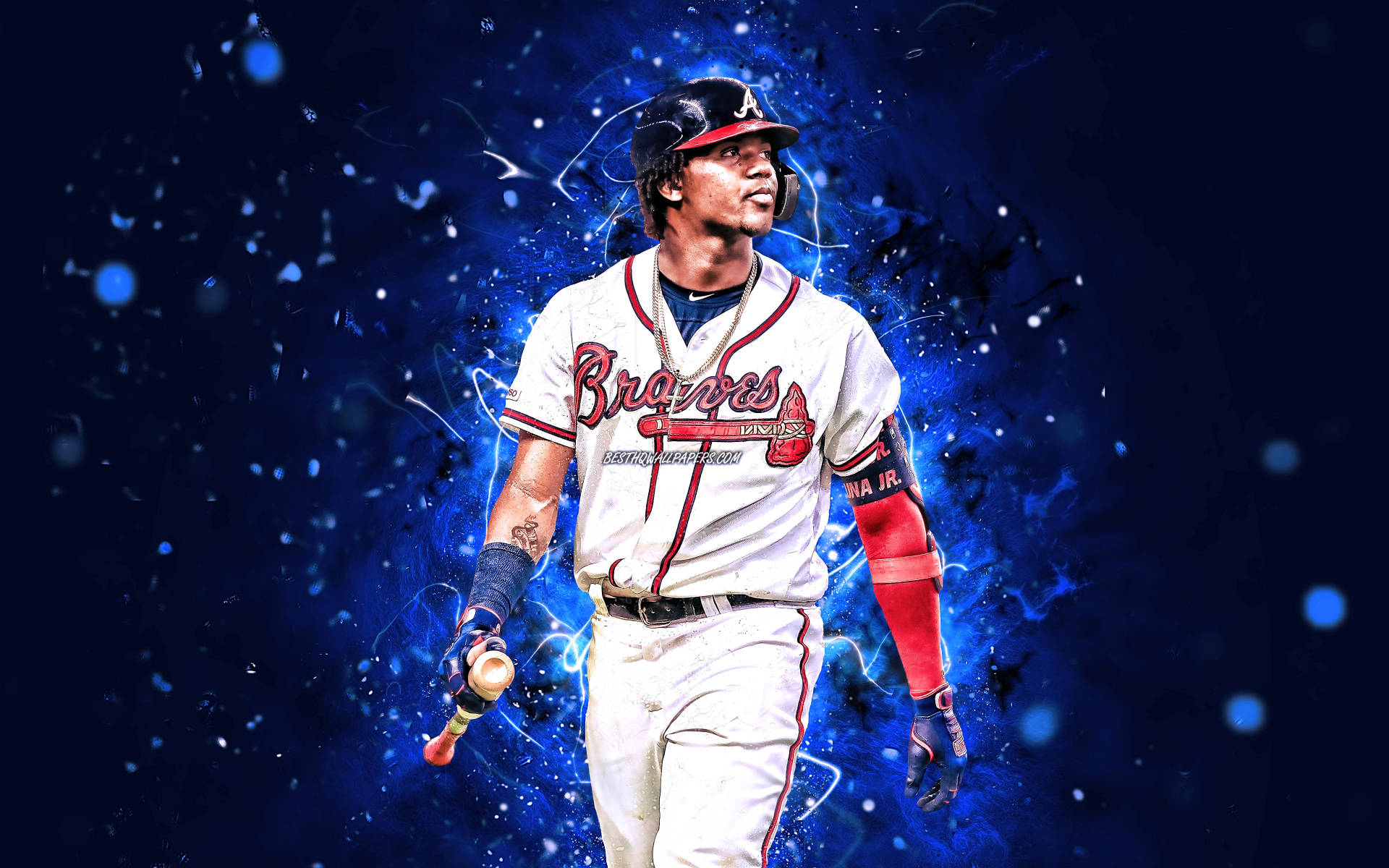 Atlanta Braves Player Digital Art Wallpaper