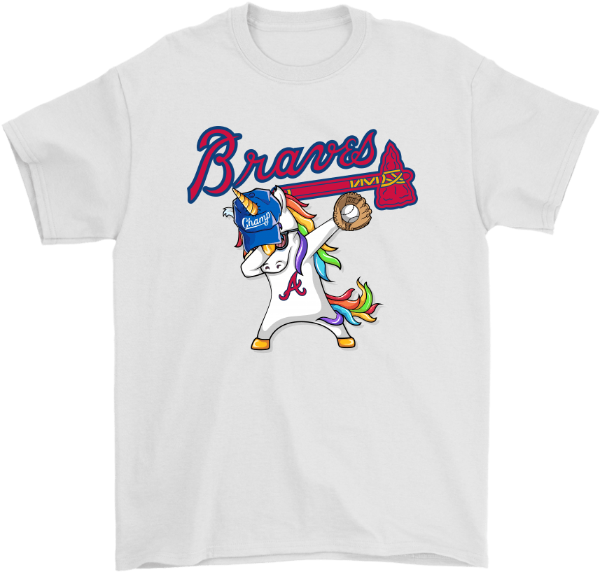 Atlanta Braves Unicorn Mascot T Shirt Design PNG