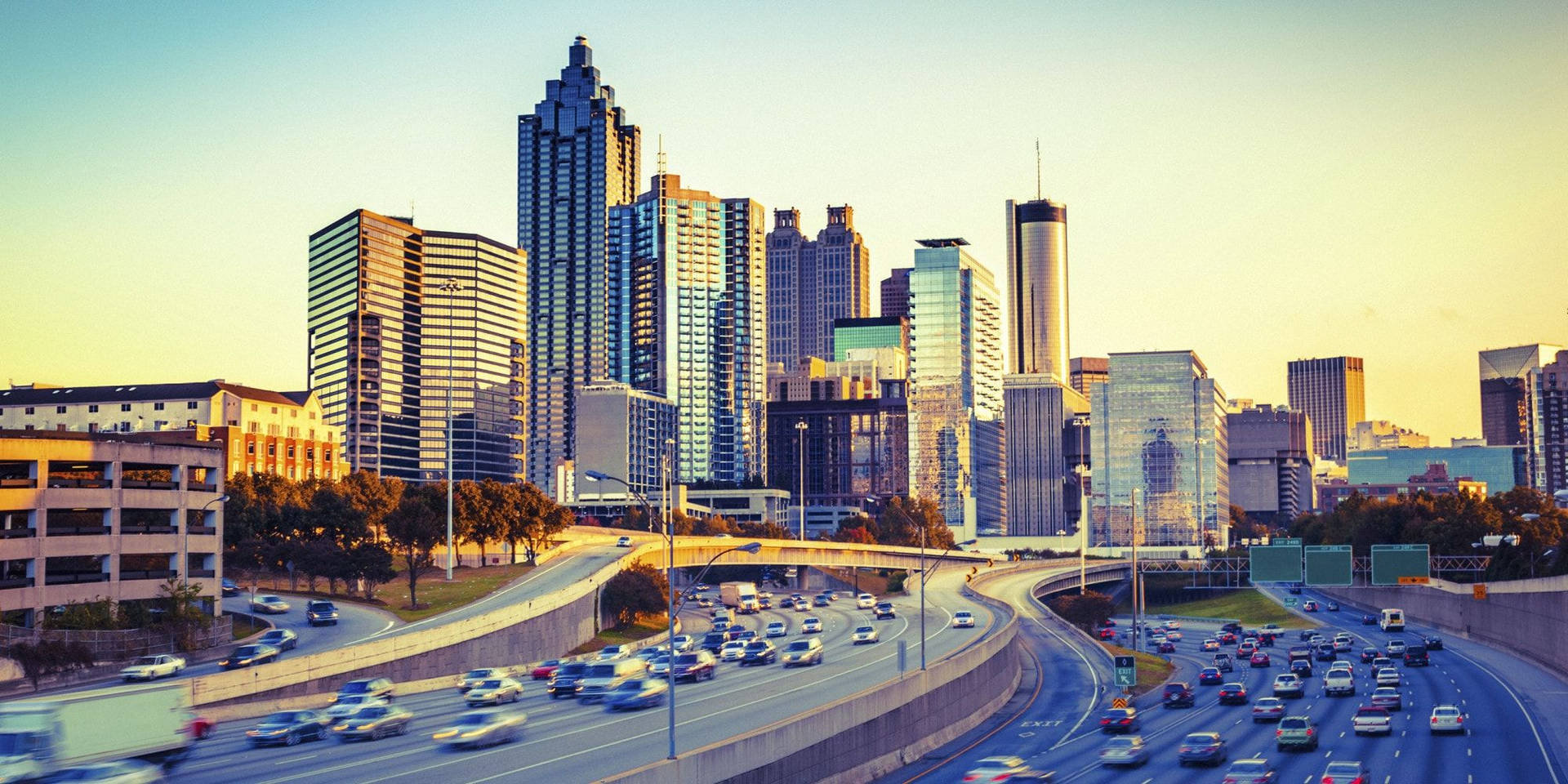 Atlanta City Highway Wallpaper
