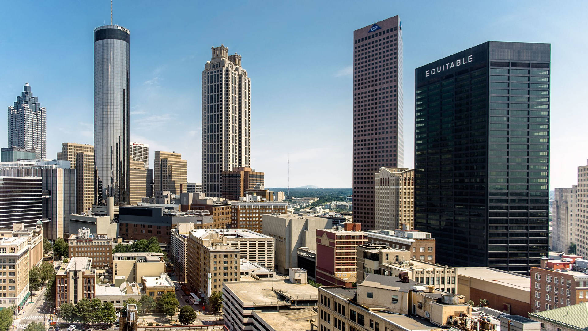 Atlanta Cityscape Buildings