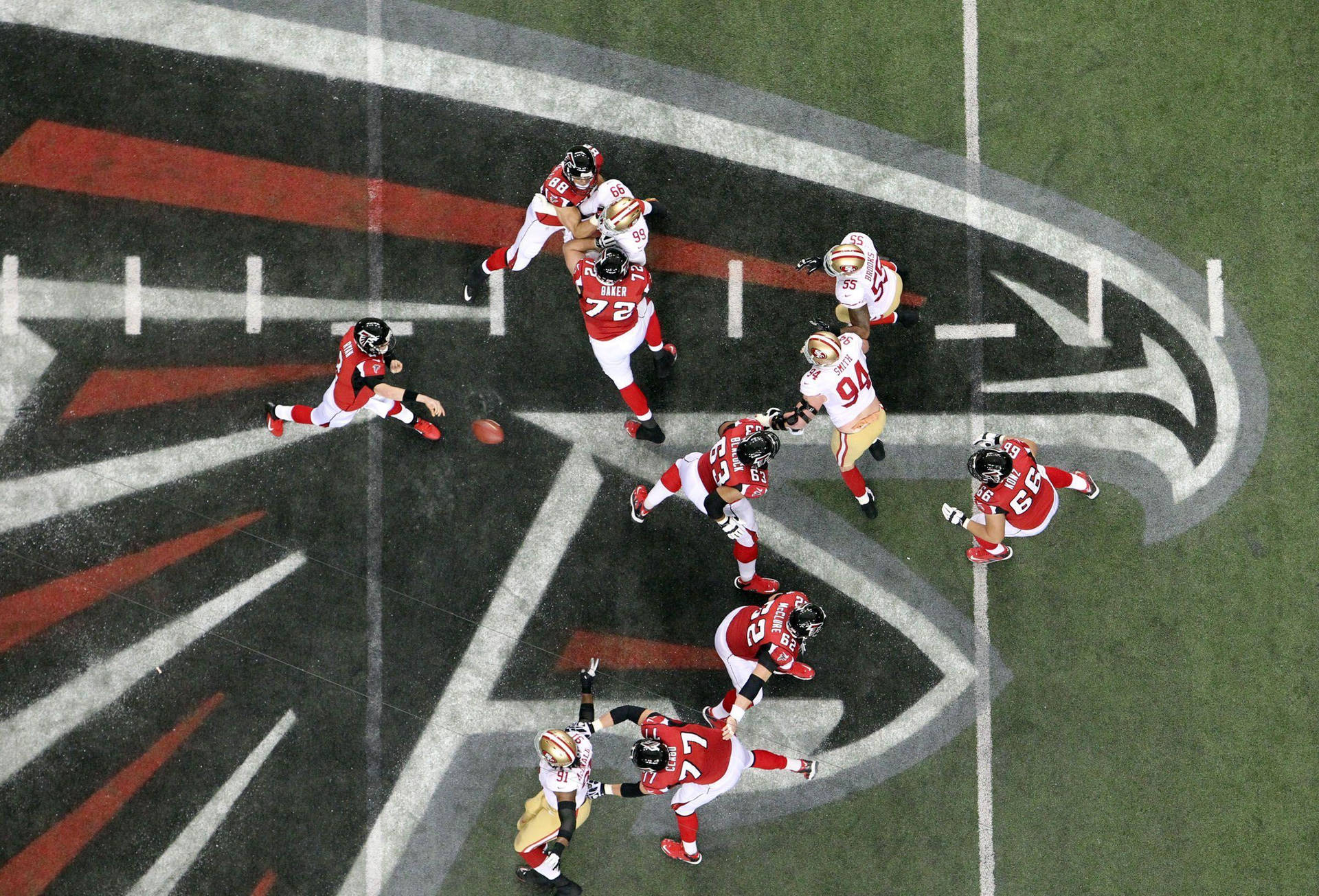 Atlanta Falcons Game Seen From Above Wallpaper