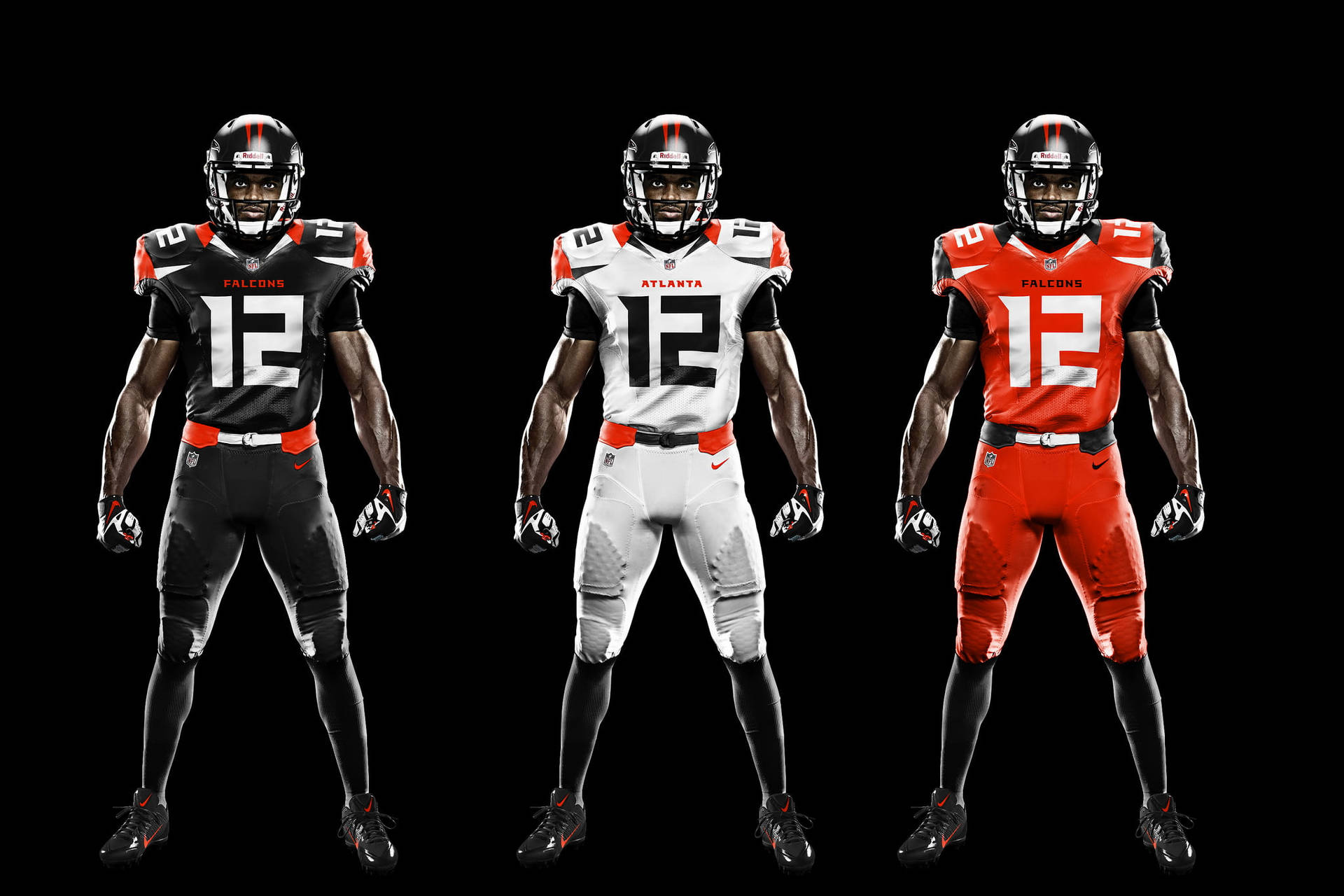 Download Atlanta Falcons Uniform Variants Wallpaper