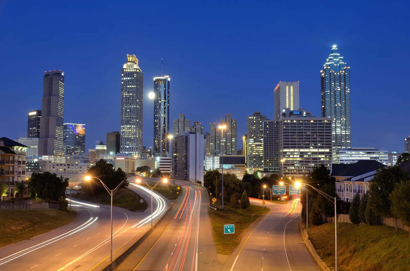 The majestic skyline of Atlanta Georgia