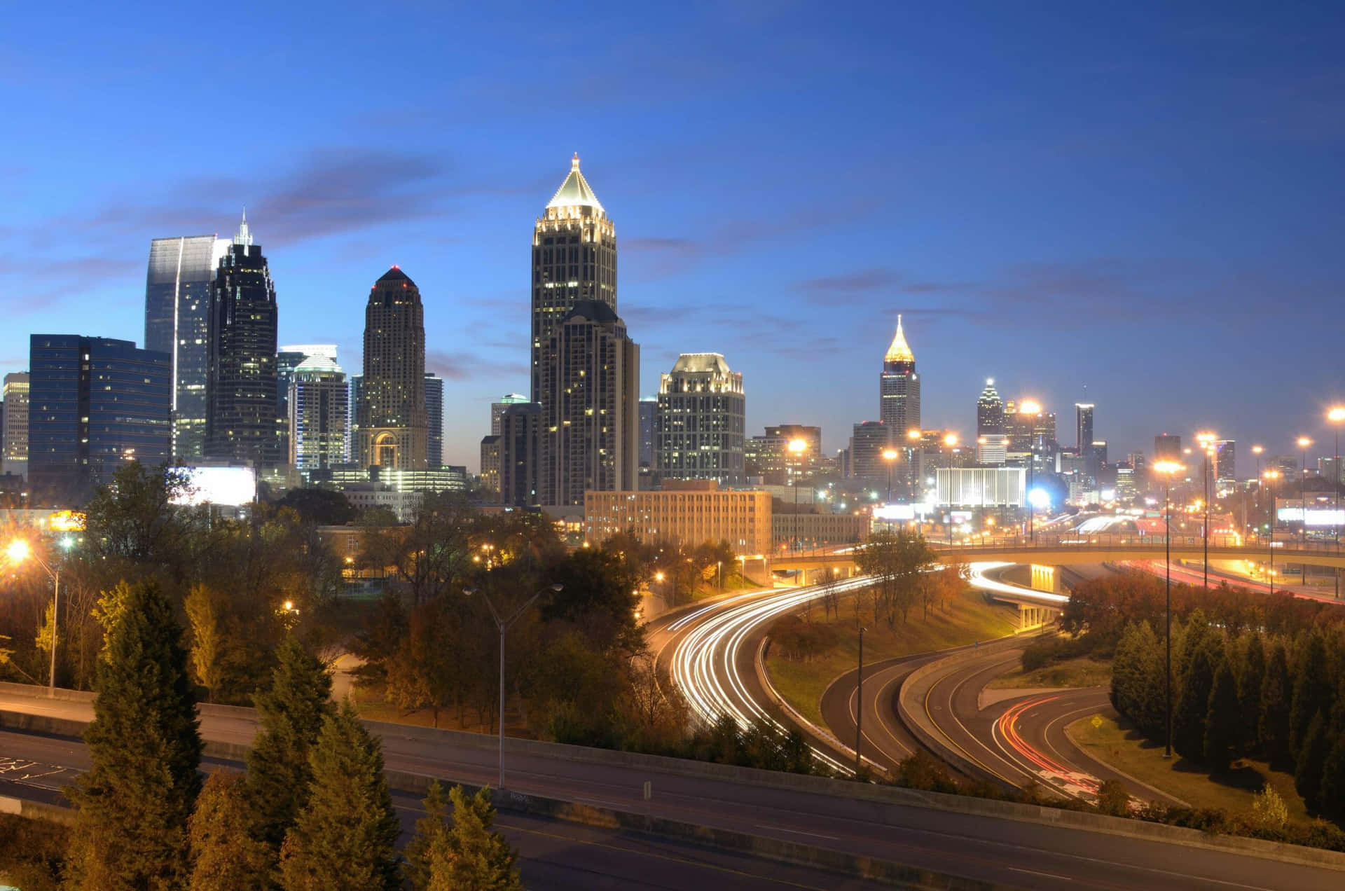 Njutav Utsikten Över Atlanta, Georgia