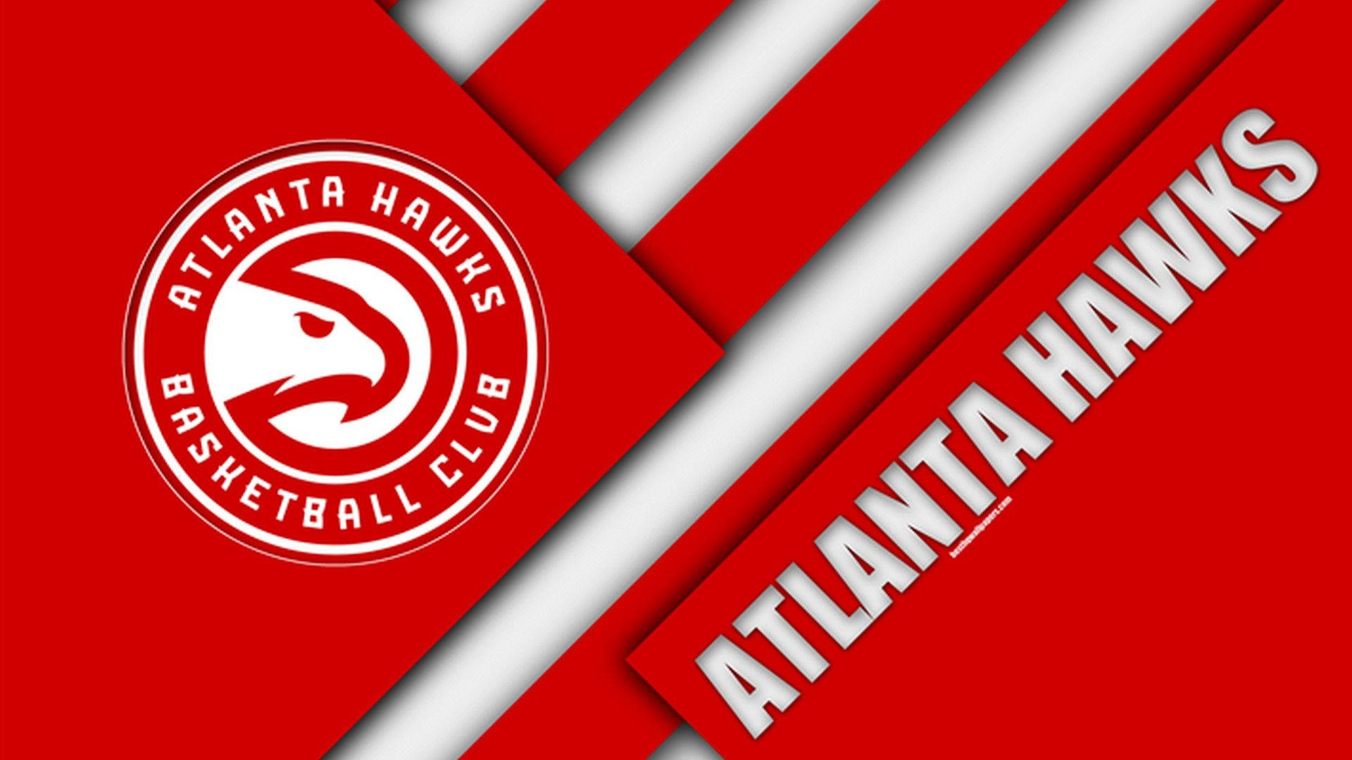 Atlanta Hawks Basketball Club Poster Wallpaper