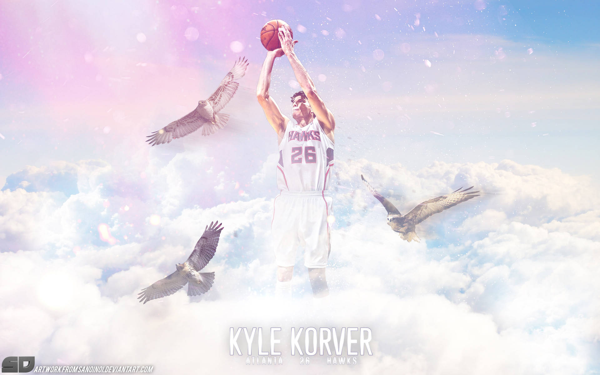 V0583 Kyle Korver Jump Shot Atlanta Hawks Basketball Decor WALL POSTER PRINT