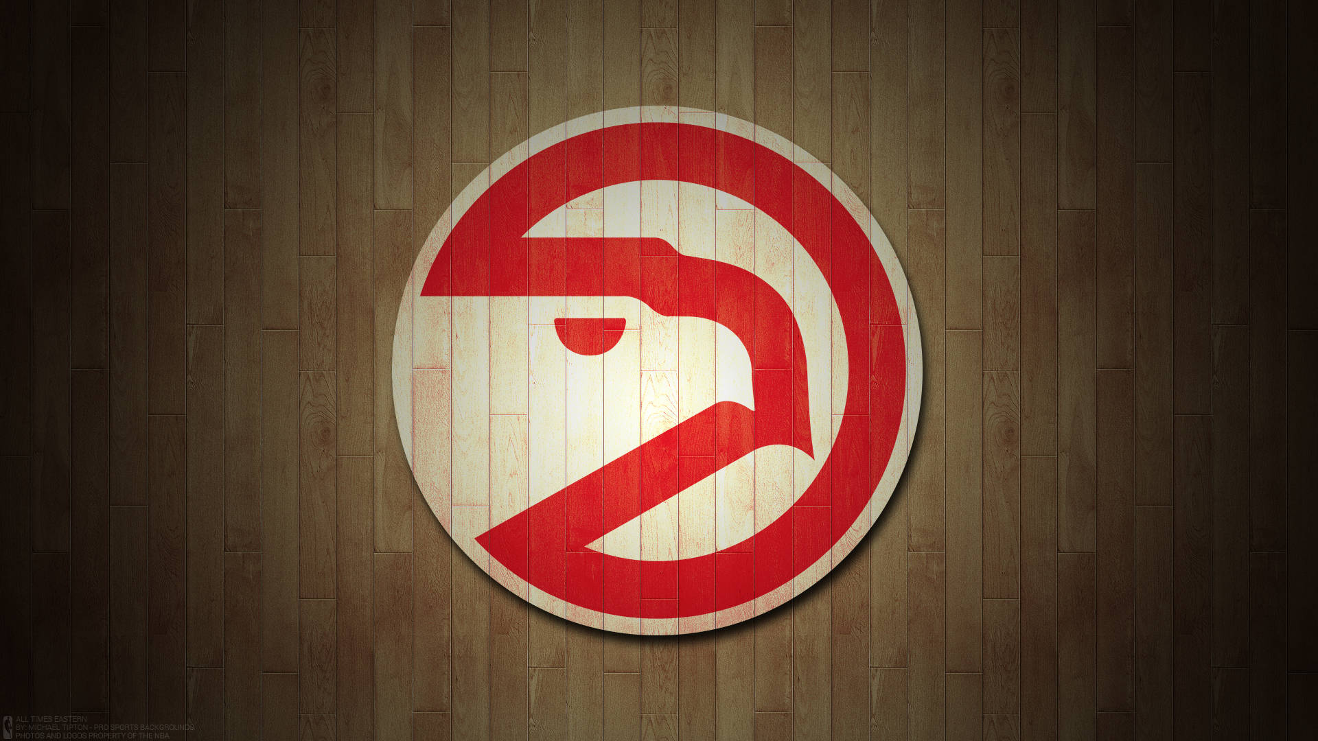 Atlanta Hawks Moderne Logo Wallpaper