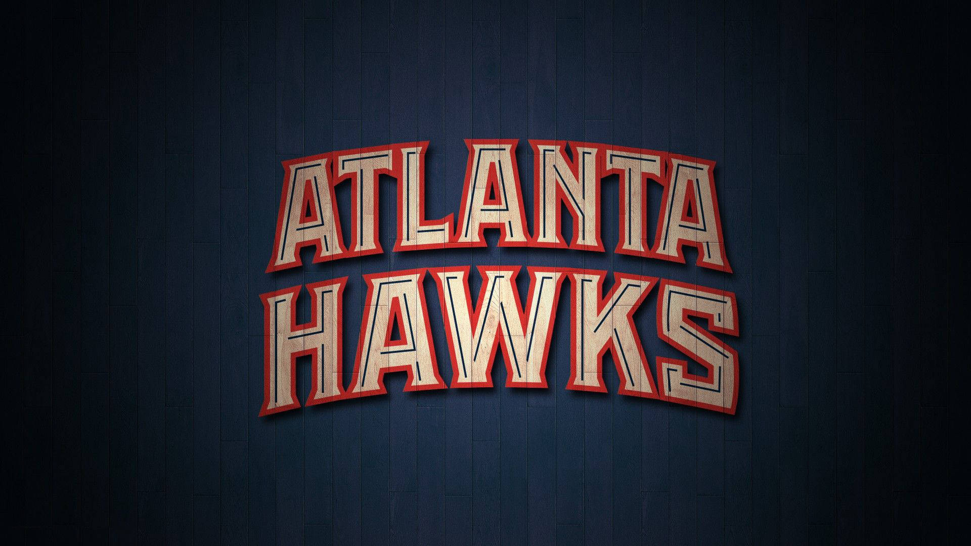 Atlanta Hawks Wortkunst Wallpaper