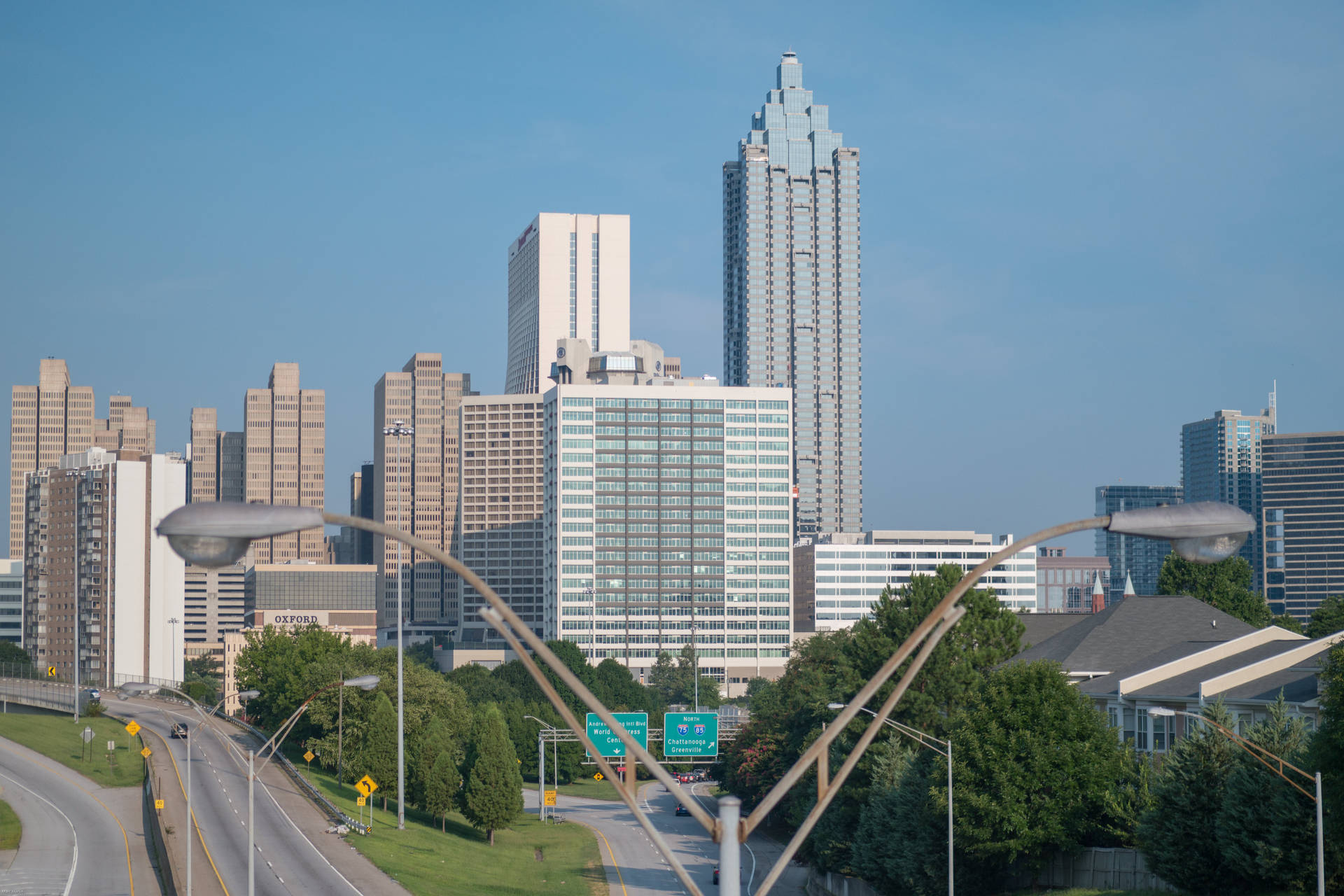 Atlanta Skyline Day View Wallpaper