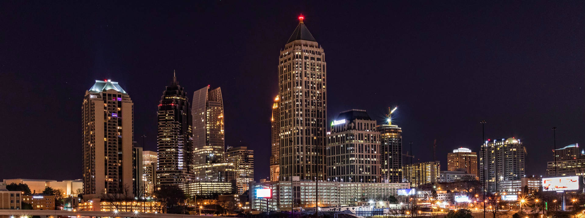 Atlanta Skyline Panorama Wallpaper