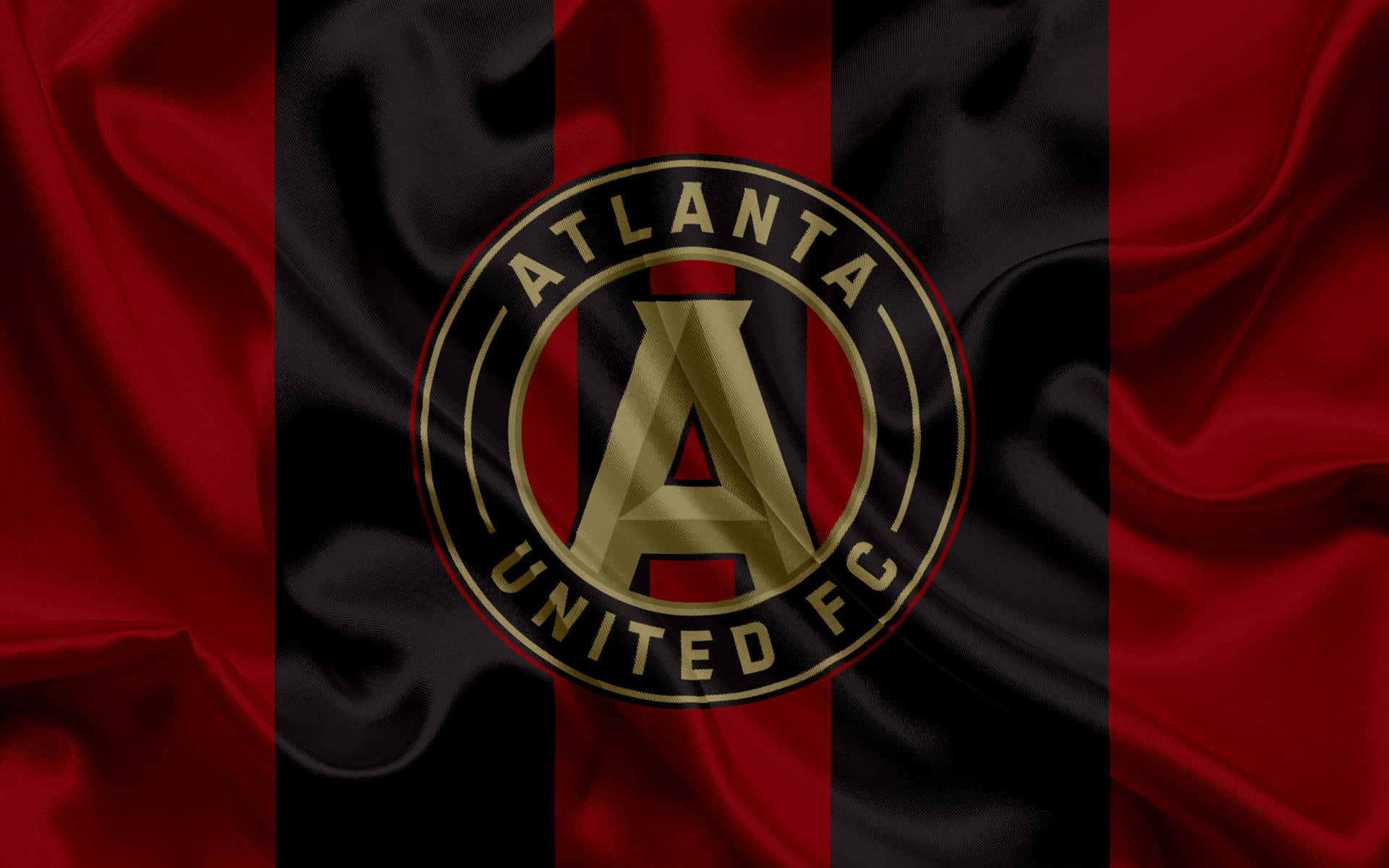 Atlantaunited Fc Amerikansk Professionell Fotbollsklubb Flagga. Wallpaper