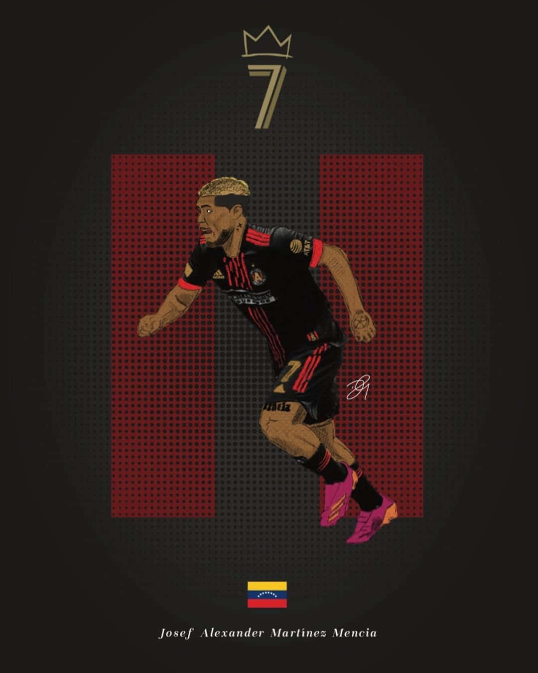 Artedigital De Josef Martínez Del Atlanta United Fc. Fondo de pantalla