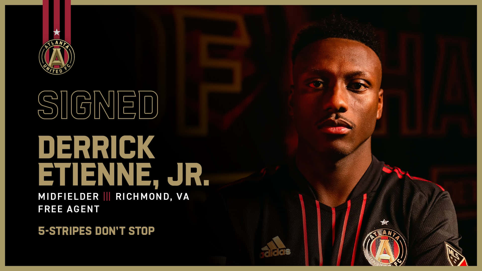 Atlanta United FC underskrev fri agent Derrick Etienne Jr. Plakat Wallpaper