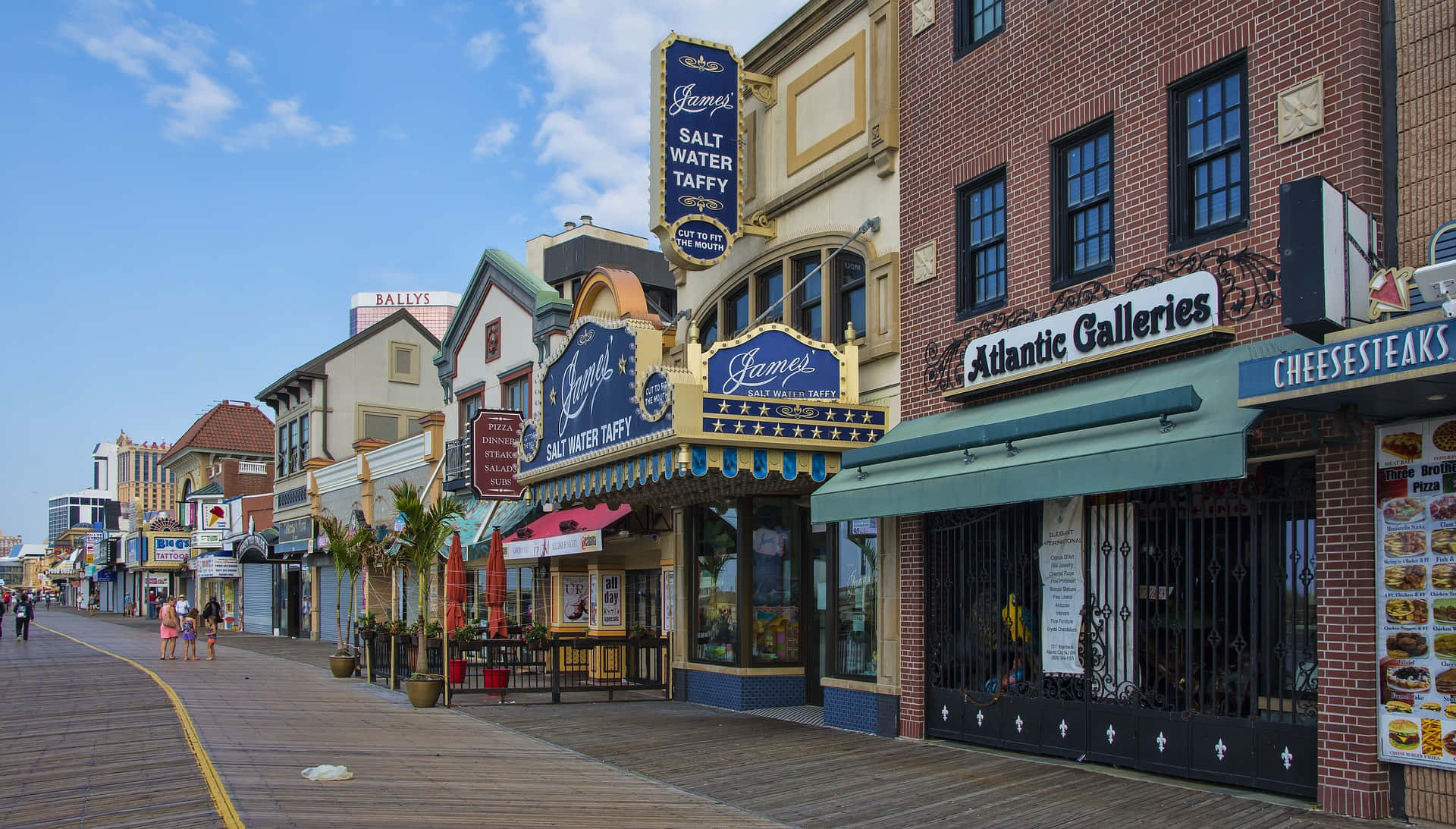 Atlantic City Boardwalk Storefronts Picture