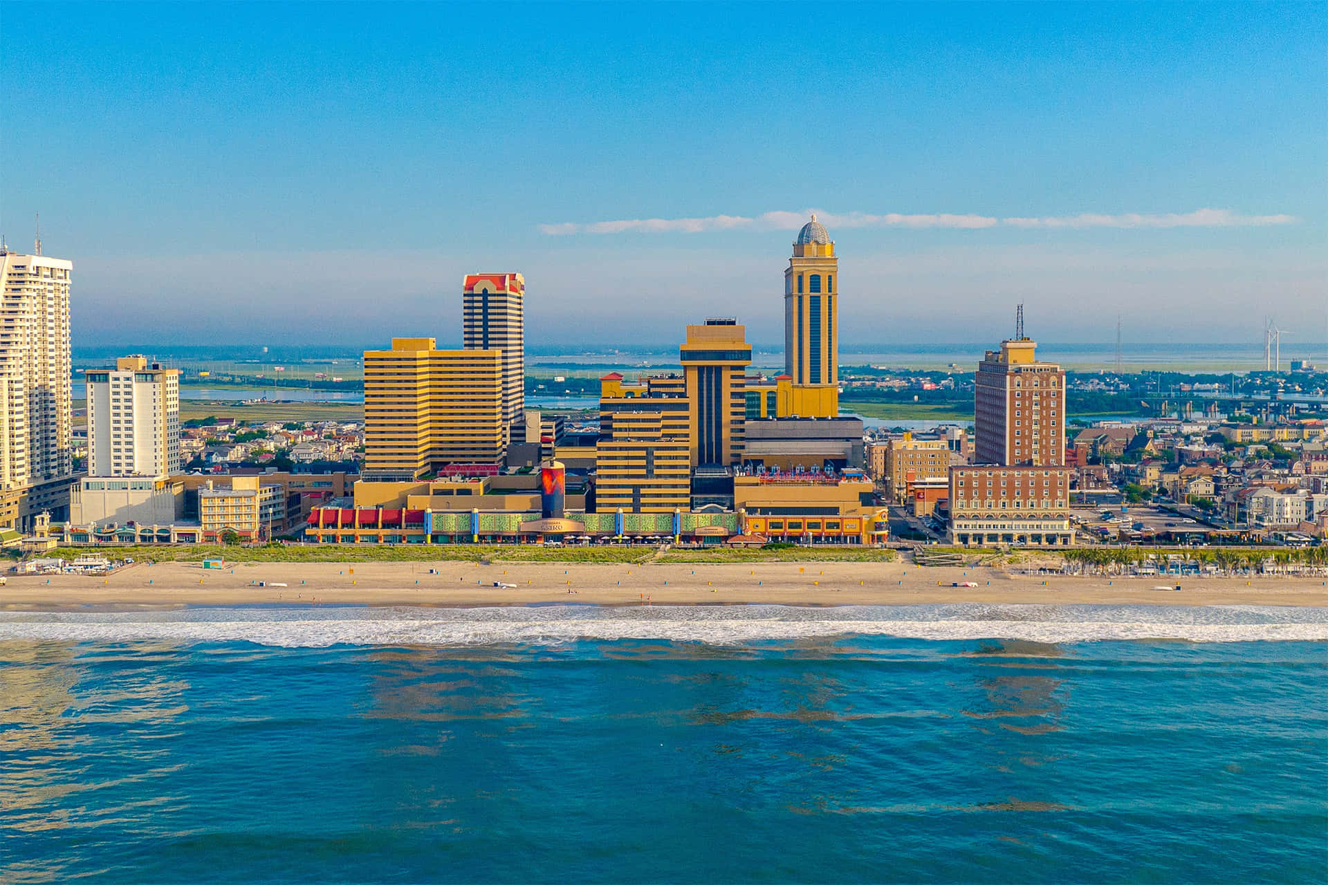 Atlantic City Cityscape With Ocean Picture