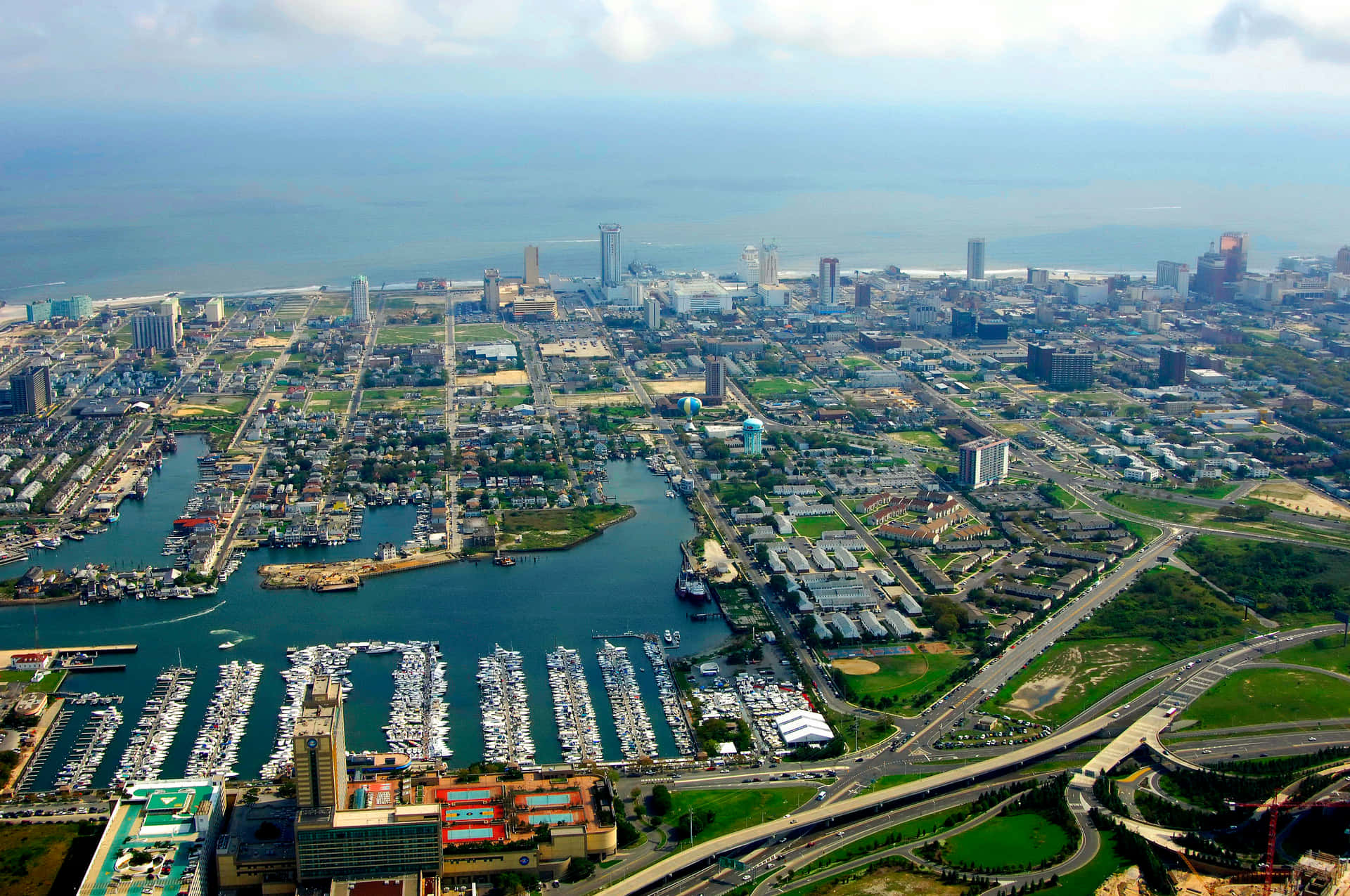 Imagende Vista Aérea De La Ciudad De Atlantic City