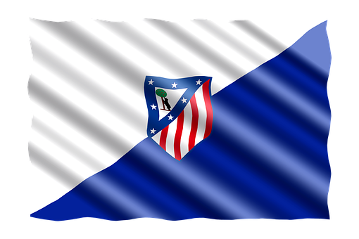 Download Atletico Madrid Flag Waving | Wallpapers.com