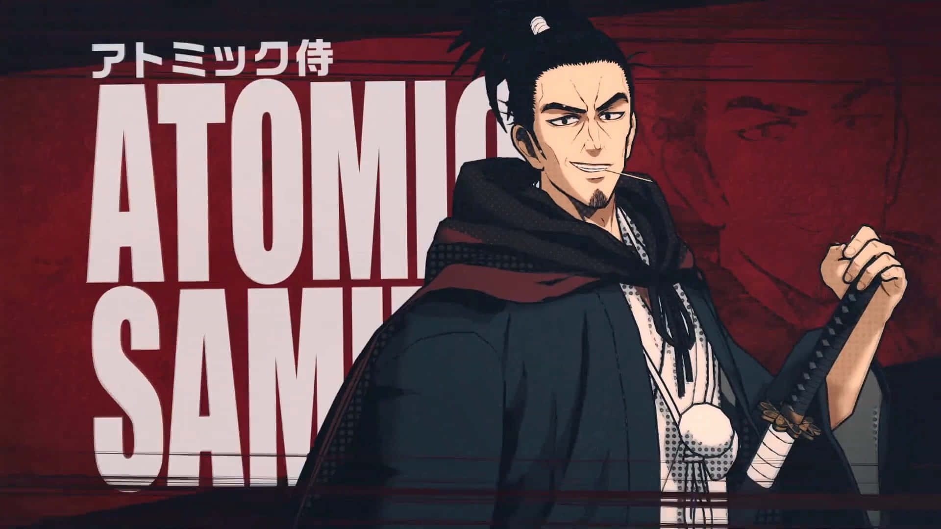 Caption: Atomic Samurai - Master Swordsman in Action Wallpaper