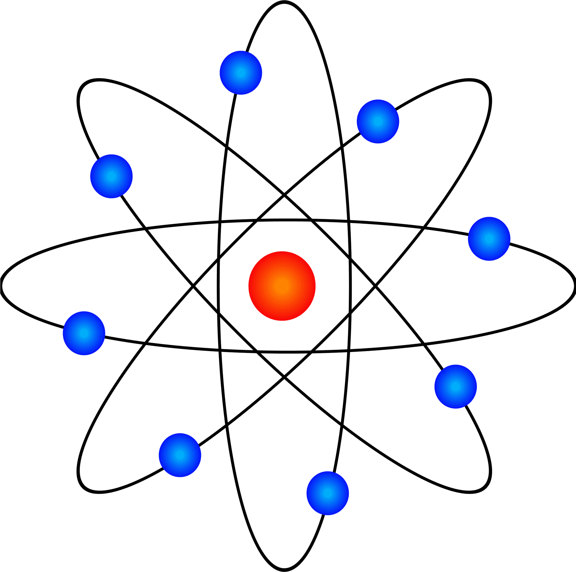 Atomic Structure Illustration PNG