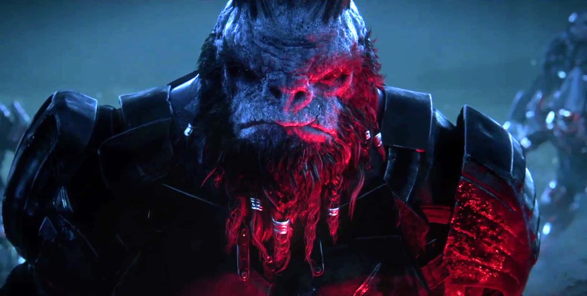 Atriox,el Poderoso Antagonista De Halo Wars 2, En Una Escena De Acción Épica. Fondo de pantalla